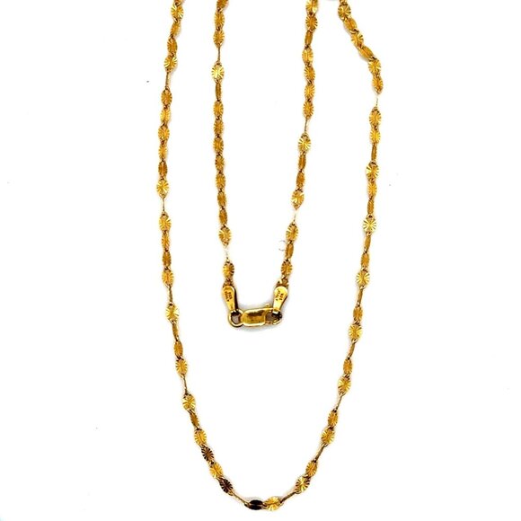 925 Gold Vermeil Choker Chain - Picture 1 of 3